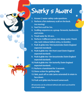Sharky 5 Swimming Award